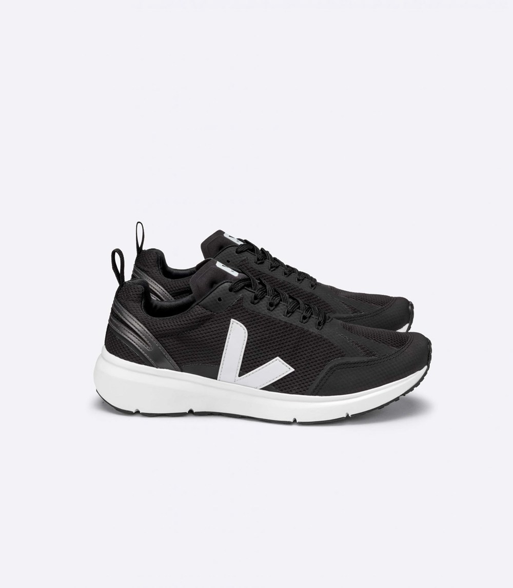 Veja Trainers Mens Black/White - Condor 2 Alveomesh - XJMI-43920